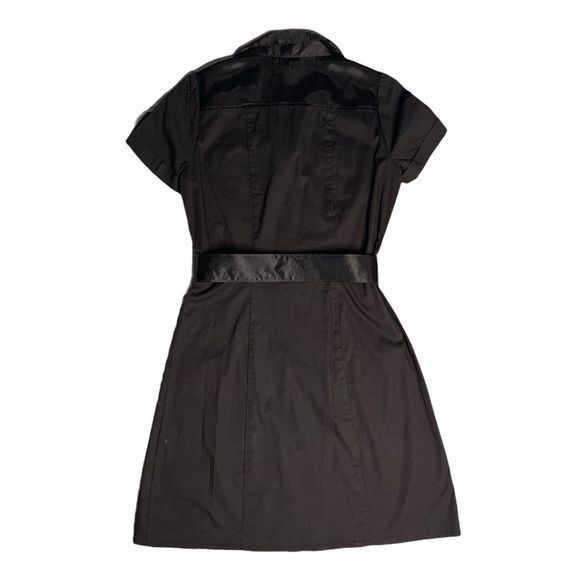 STUDIO Y Brown Button Up Collared with Belt Dress Size 3 - Picture 2 of 6